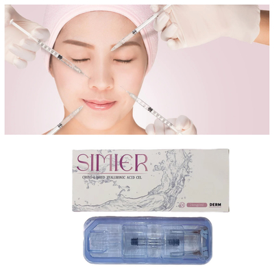 CE 1ml Tiefe Haut Gesichts-Dermalische Füllstoffe Hyaluronsäure HA Lippenfüllstoffe Anti-Aging