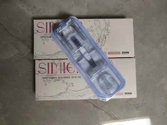 Durchsichtiges Hautfiller für Lippen und Gesichter 24 mg/ml Hyaluronsäure-Injektionen