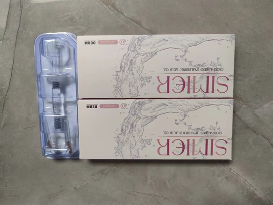 Durchsichtiges Hautfiller für Lippen und Gesichter 24 mg/ml Hyaluronsäure-Injektionen