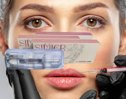 Female Dermal Lip Fillers Cross Linked Hyaluronsäure 2ml HA Körperfiller