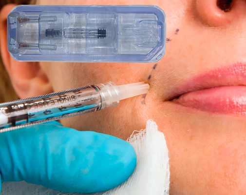 Verbundene Hyaluronsäure-Hautquerbacke Chin Lips Filler