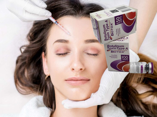 Weißes Pulver Botulinumtoxin Typ A 100 Einheiten Botox gegen Gesichtsfalten